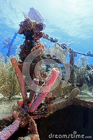 Underwater wreck Stock Photo