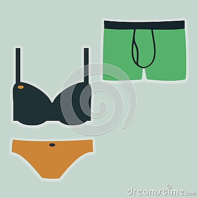 Underwear illustration Vector Illustration