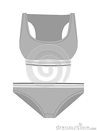 Underwear silhouette vector set. Vector Illustration