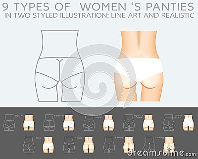 Underwear vector set Vector Illustration