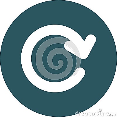 Undo line style vector icon which can easily modify or edit it for social media Stock Photo