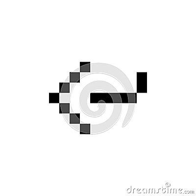 Undo, redo, backup and arrow icon. Perfect for application, web, logo, game and presentation template. icon design pixel art and Vector Illustration