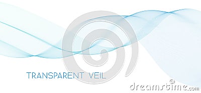 Undulating transparent veil. Subtle vector pattern Vector Illustration