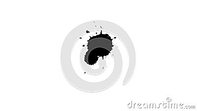 Une belle baisse d'encre avec un écoulement organique Ce sont grands pour des graphiques de mouvement illustration libre de droits Une belle baisse d'encre avec un écoulement organique Ce sont grands pour des graphiques de mouvement illustration libre de droits