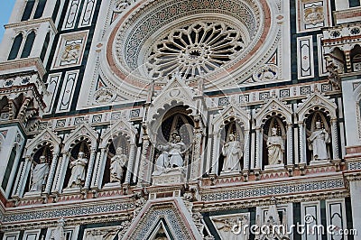 An unearthly beauty is the wall of the palace in Florence. Stock Photo