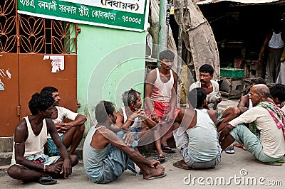 Unemployment in India Editorial Stock Photo