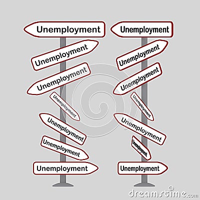 Unemployment signals Stock Photo