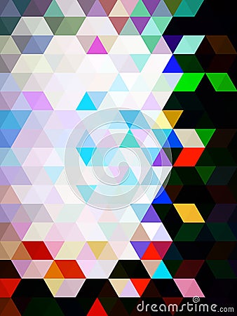 An unequalled stunning designing pattern of colorful squares and rectangles Stock Photo
