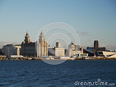 The UNESCO listed waterfront at Liverpool Editorial Stock Photo