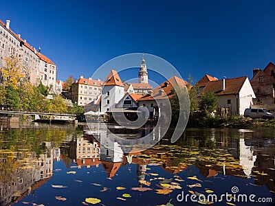 UNESCO - town Cesky Krumlov Stock Photo