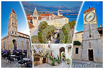 UNESCO town of Trogir tourist postcard Stock Photo