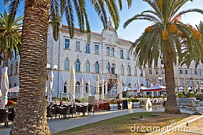 UNESCO town of Trogir waterfront architecture Stock Photo