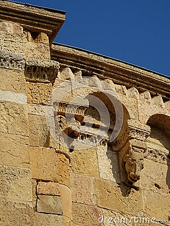 Detail of the apse of the Cathedral of Tarragona. Spain. Stock Photo