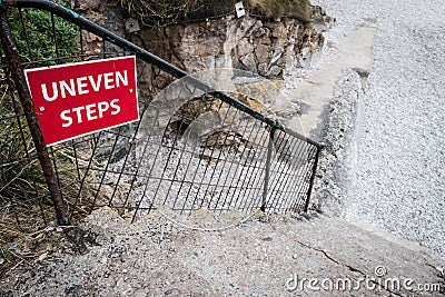 Uneven Steps Stock Photo