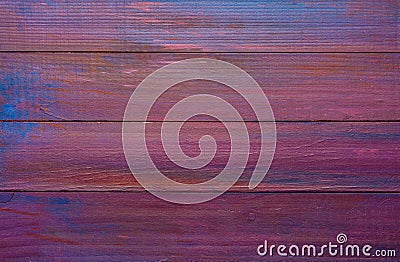 Unevenly colored purple wooden board Stock Photo