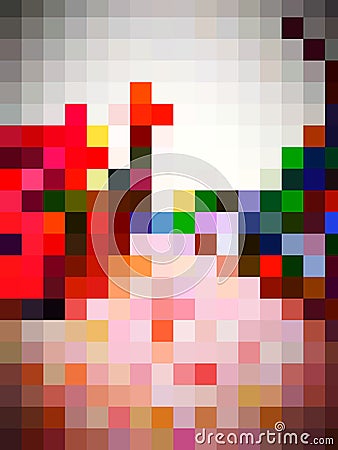 An unexampled pretty colorful geometric pattern of designing shapes of rectangles Stock Photo