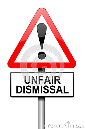 Unfair dismissal concept. Stock Photo