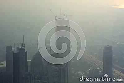 Unfinised buildings in Dubai Stock Photo