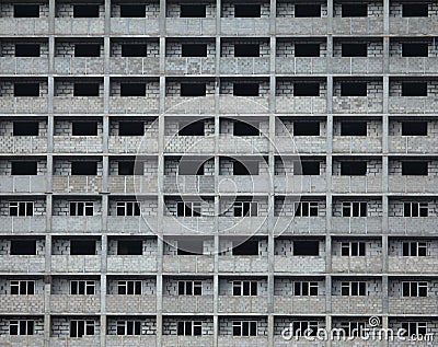 Unfinished and abandoned building Stock Photo