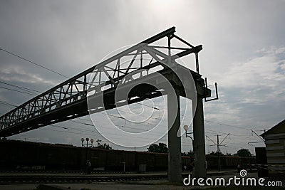 Unfinished bridge Editorial Stock Photo