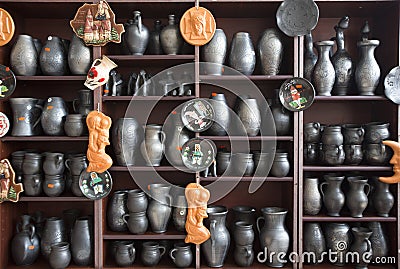 Unfinished handmade pot Editorial Stock Photo