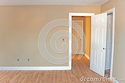 Unfinished Home Room Interior Stock Photo