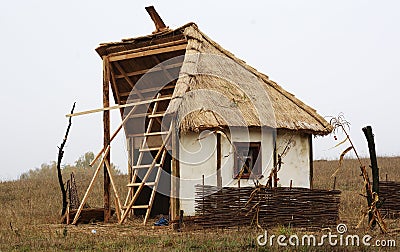 Unfinished house Stock Photo