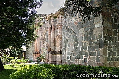 Unfinished Temple of the Precious Blood in Mascota Jalisco. Stock Photo
