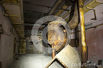 The unfinished 5th block of the Chernobyl nuclear power plant Stock Photo