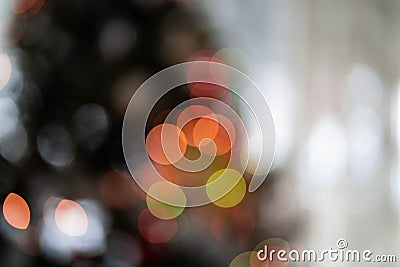 Christmas Tree Unfocused Abstract Lights Stock Photo