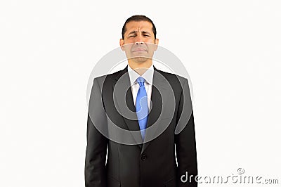 Unhappy business man Stock Photo
