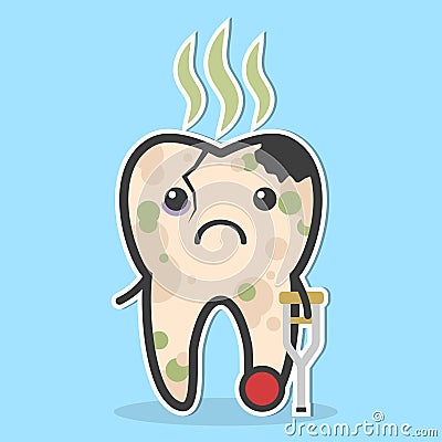 Unhealthy tooth concept Stock Photo