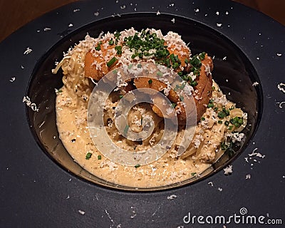 Uni pasta premium japanese cuisine dinner Stock Photo