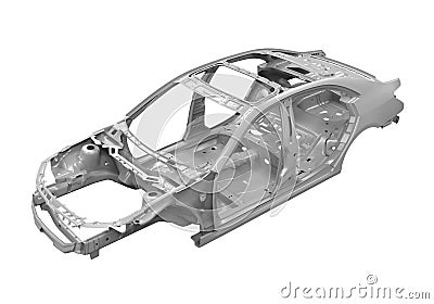 Unibody Car Chassis Stock Photo