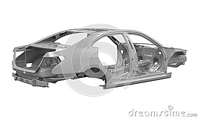 Unibody Car Chassis Stock Photo