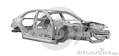 Unibody Car Chassis Stock Photo