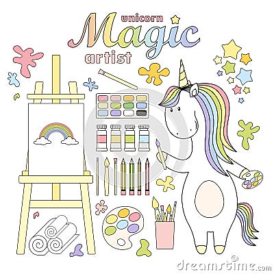2018.03.31_unicorn artist Cartoon Illustration