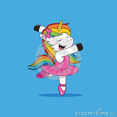 Unicorn ballet Stock Photo