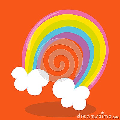 unicorn gnome rainbow 06 Vector Illustration