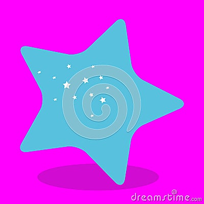 unicorn gnome star blue 09 Vector Illustration