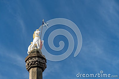 Unicorn on Mercat Cross Editorial Stock Photo