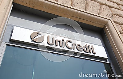 UniCredit bank Italy Editorial Stock Photo