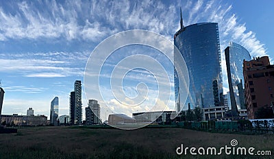 Unicredit Tower, Piazza Gae Aulenti, Milan, Italy. 15/04/2016 Editorial Stock Photo