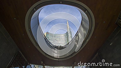 Unicredit tower, square Gae Aulenti, Milan, Italy Editorial Stock Photo