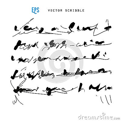 Unidentified abstract handwriting scribble Stock Photo