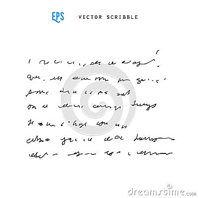 Unidentified abstract handwriting scribble Stock Photo