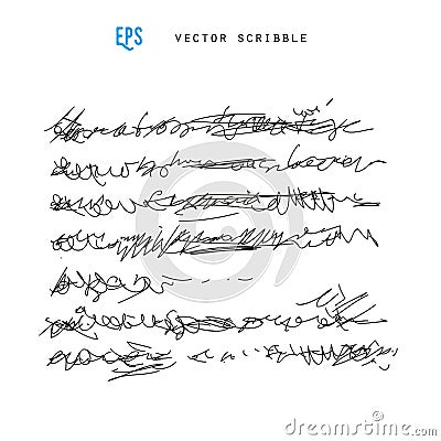 Unidentified abstract handwriting scribble Stock Photo