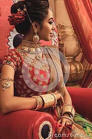 An unidentified beautiful young Indian Model Editorial Stock Photo