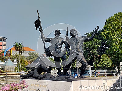 The unidentified Heroes Monument at Surabaya Indonesia Editorial Stock Photo