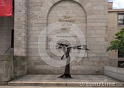 Unidentified iron student sculpture at The University of the Arts, Philadelphia, Pennsylvania Editorial Stock Photo